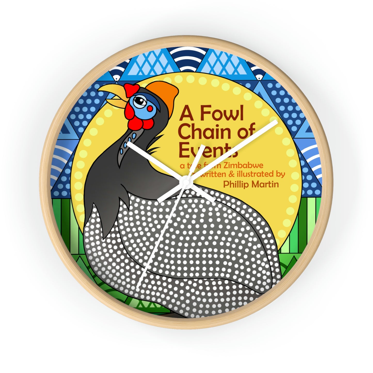 A Fowl Chain of Events Wall clock