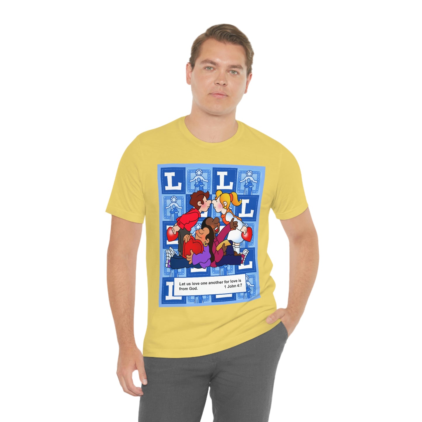 The Bible as Simple as ABC L Unisex Jersey Short Sleeve Tee