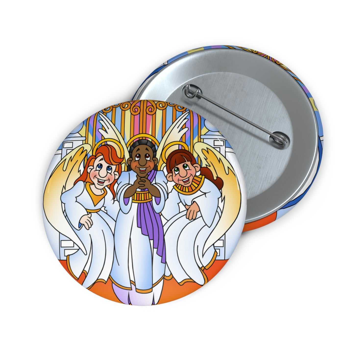 Shirley, Goodness, and Mercy Custom Pin Buttons