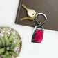 Flowers 27 Rectangle Photo Keyring