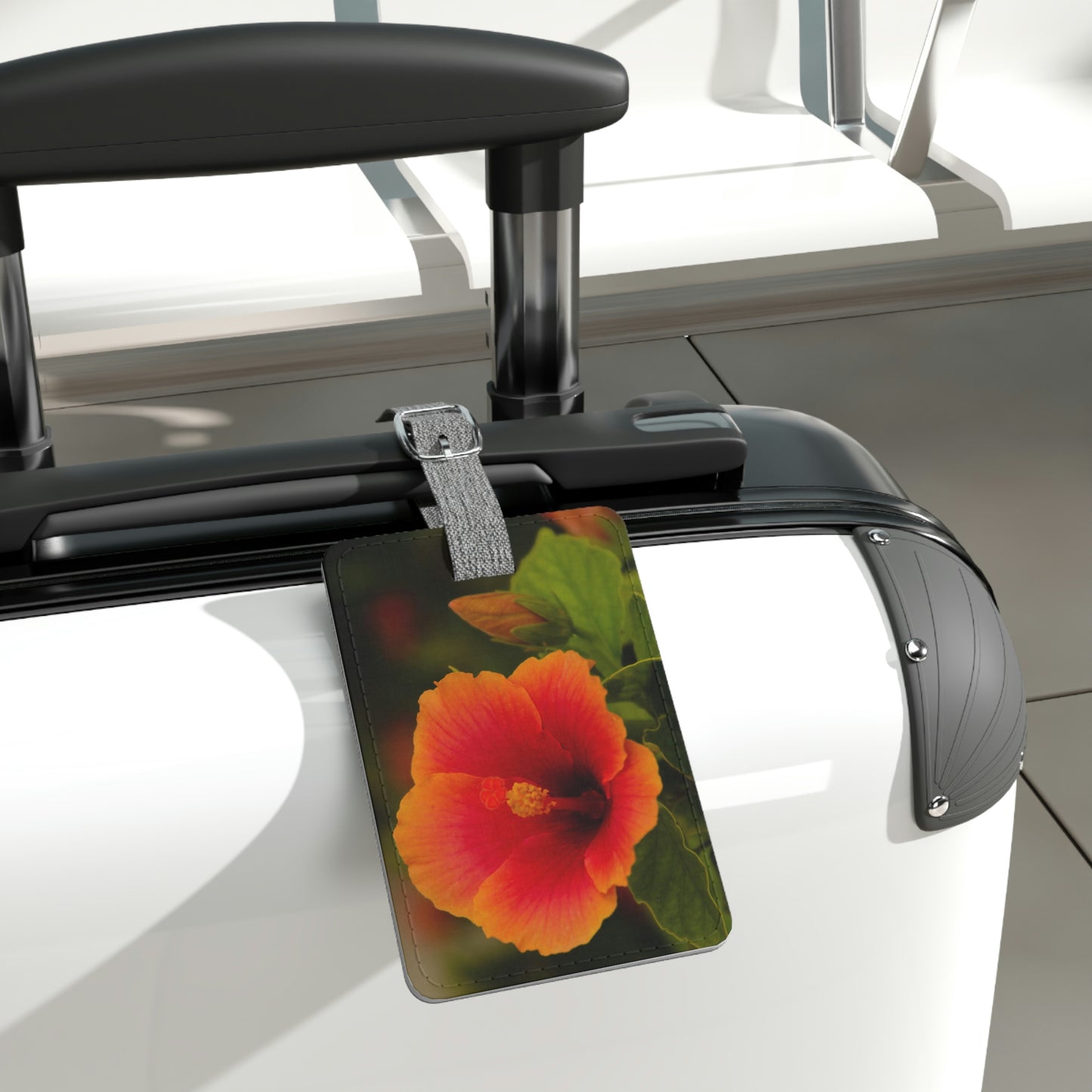 Flowers 31 Saffiano Polyester Luggage Tag, Rectangle