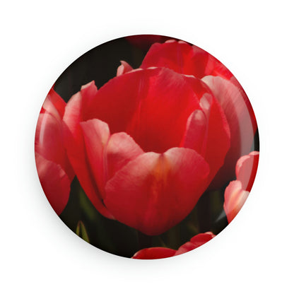 Flowers 09 Button Magnet, Round (1 & 10 pcs)