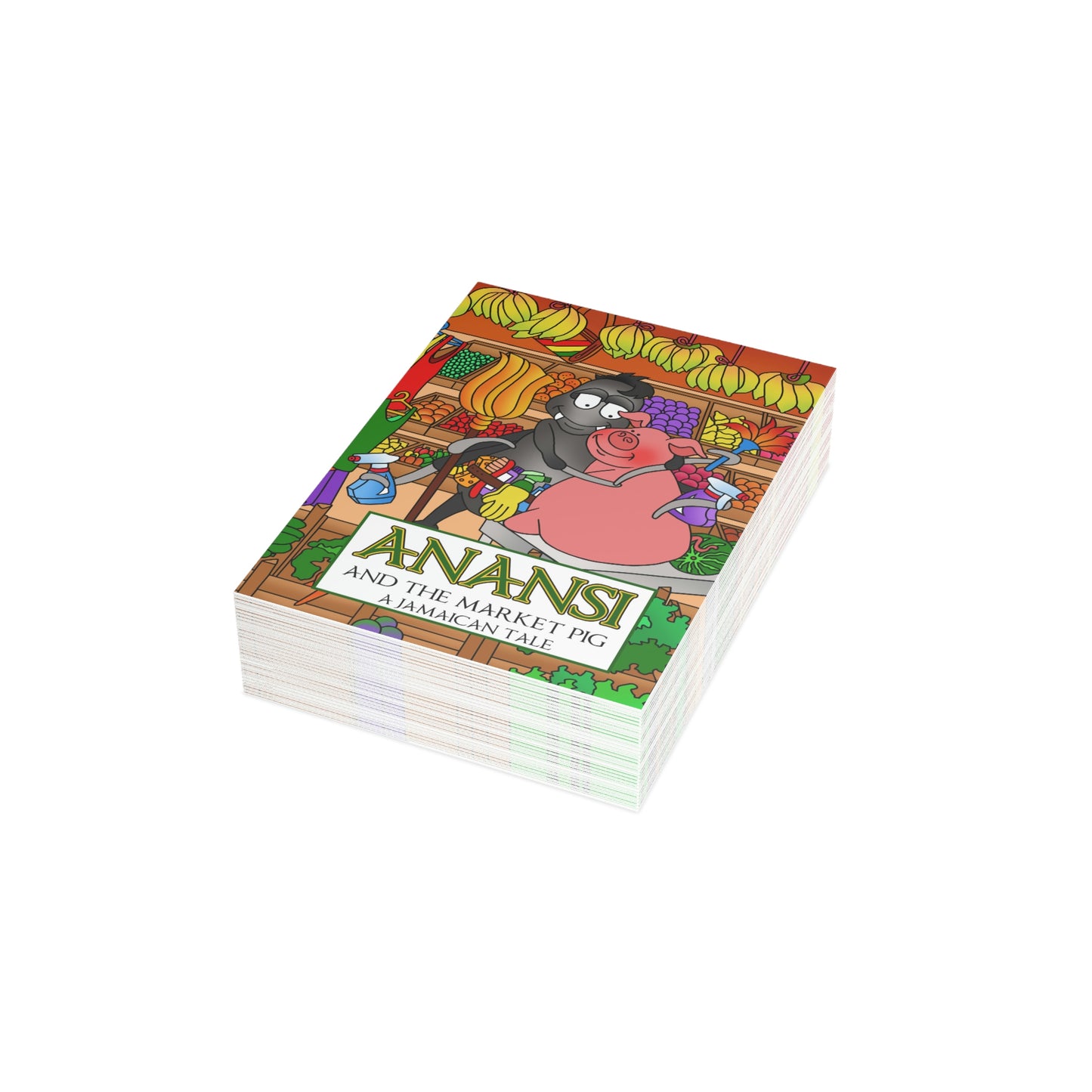 Anansi and the Market Pig Greeting Card Bundles (envelopes not included)