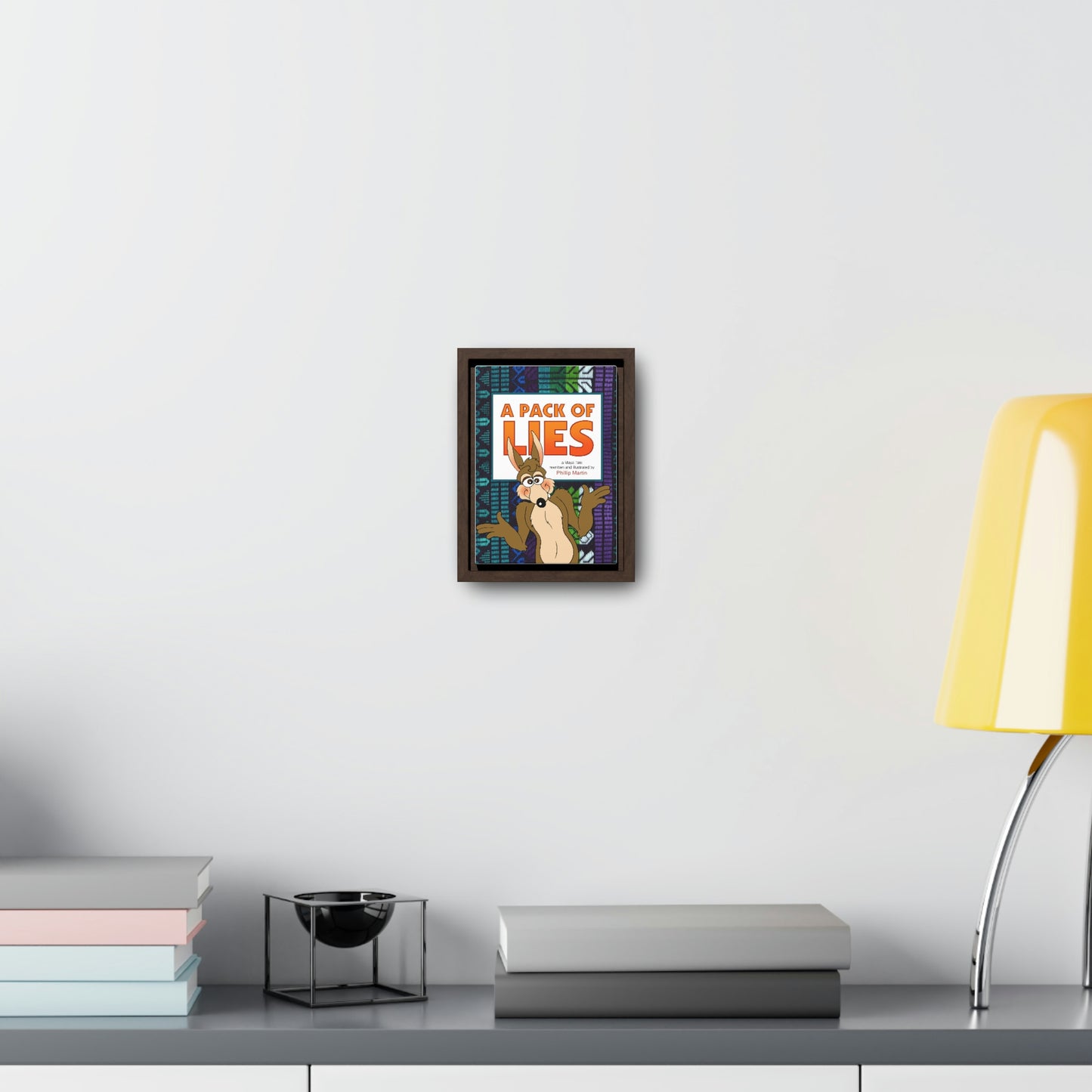 A Pack of Lies Gallery Canvas Wraps, Vertical Frame