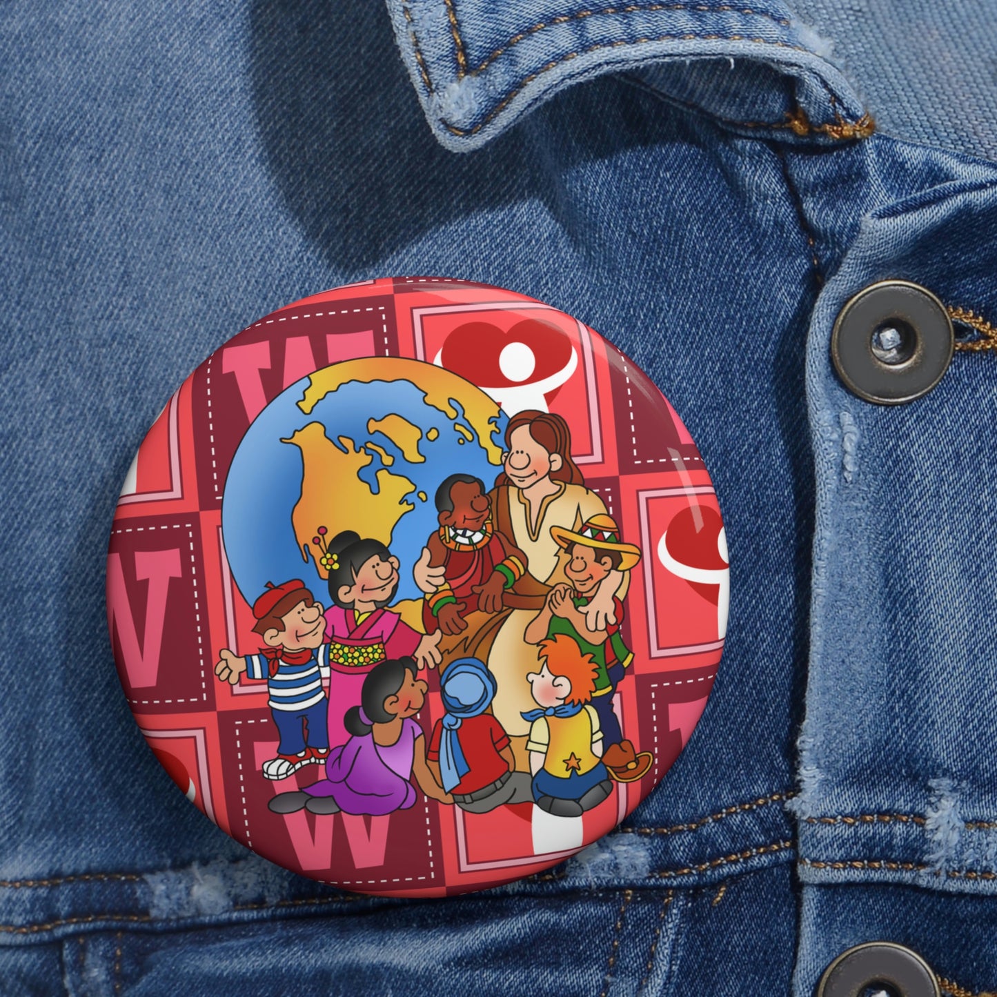 The Bible as Simple as ABC W Custom Pin Buttons