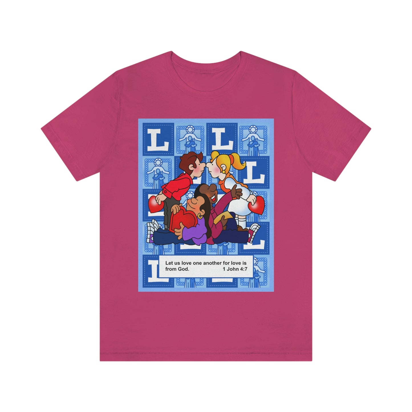 The Bible as Simple as ABC L Unisex Jersey Short Sleeve Tee