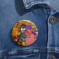 Anansi and the Market Pig Custom Pin Buttons