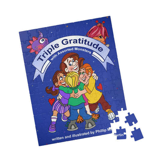 Triple Gratitude with Assorted Monsters Puzzle (110, 252, 500, 1014-piece)