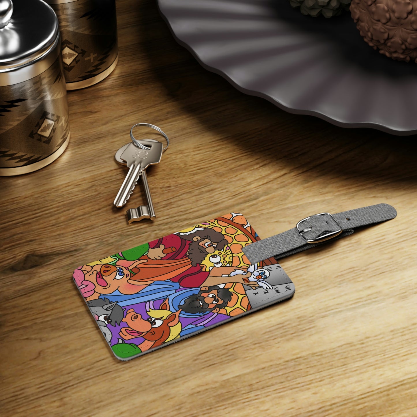 Hark and Harold Angel Sing! Saffiano Polyester Luggage Tag, Rectangle
