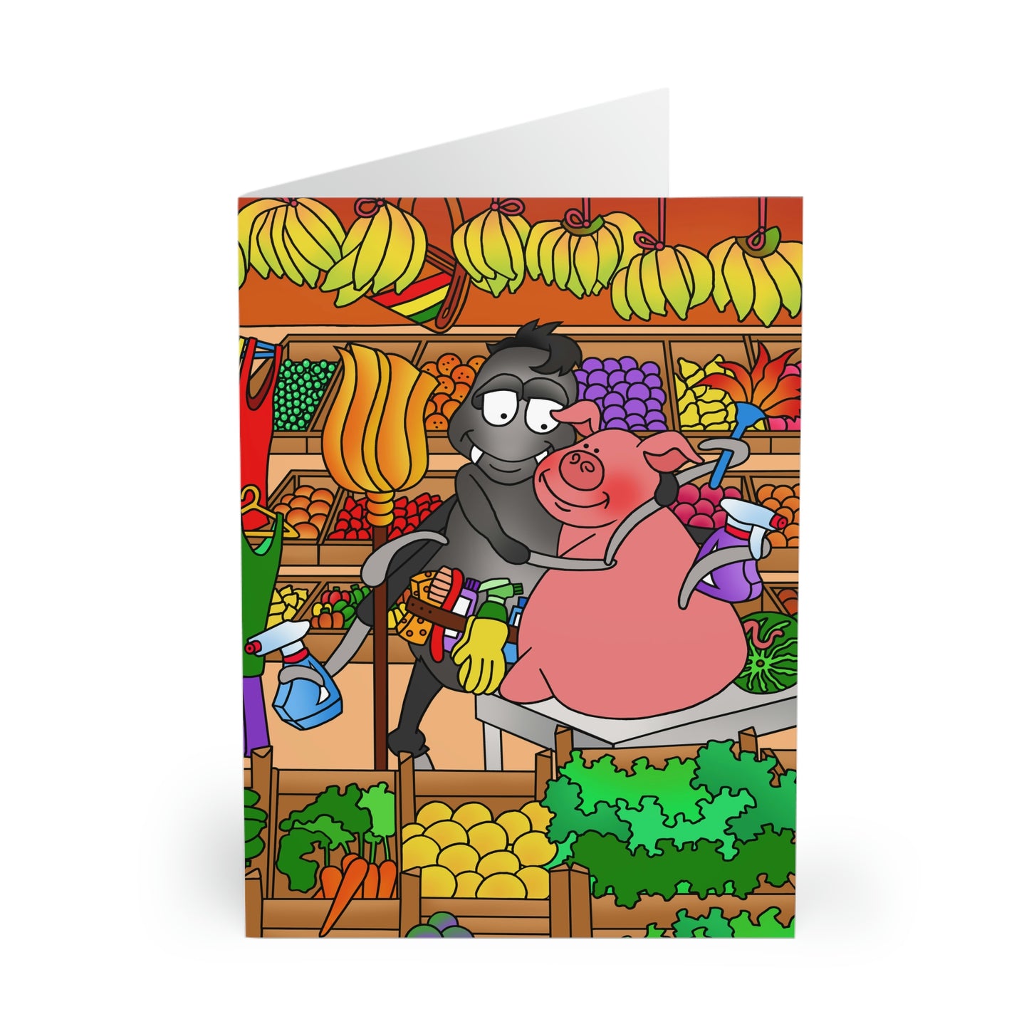 Anansi and the Market Pig Greeting Cards (5 Pack)