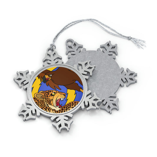 The Paramount Chief and One Wise Woman! Pewter Snowflake Ornament