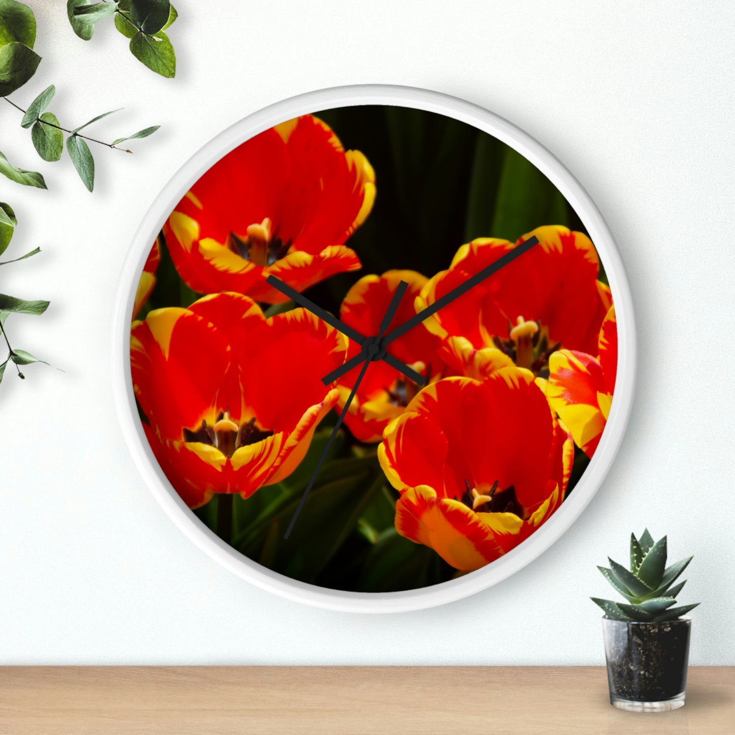 Flowers 19 Wall Clock