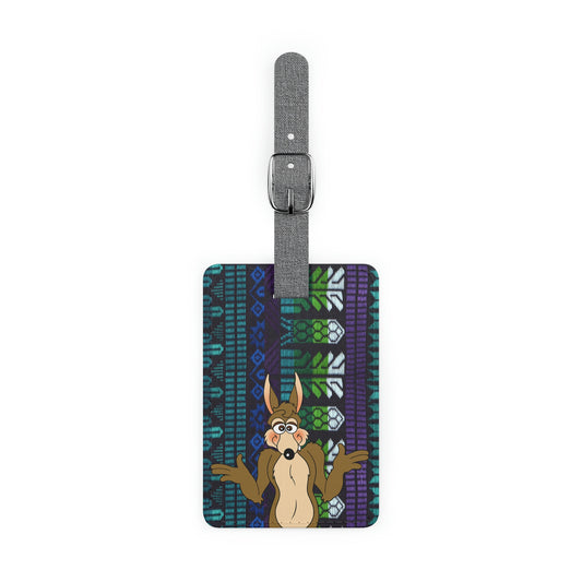 A Pack of Lies Saffiano Polyester Luggage Tag, Rectangle