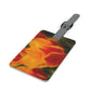Flowers 13 Saffiano Polyester Luggage Tag, Rectangle