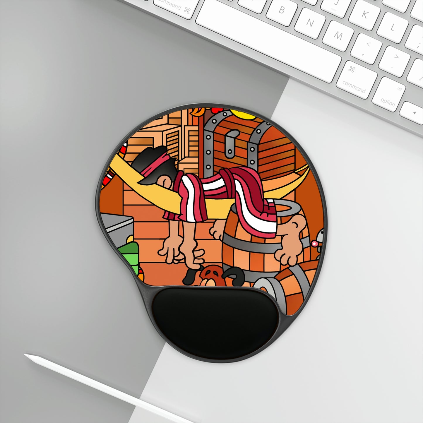 The Story of Jonah! Mouse Pad With Wrist Rest