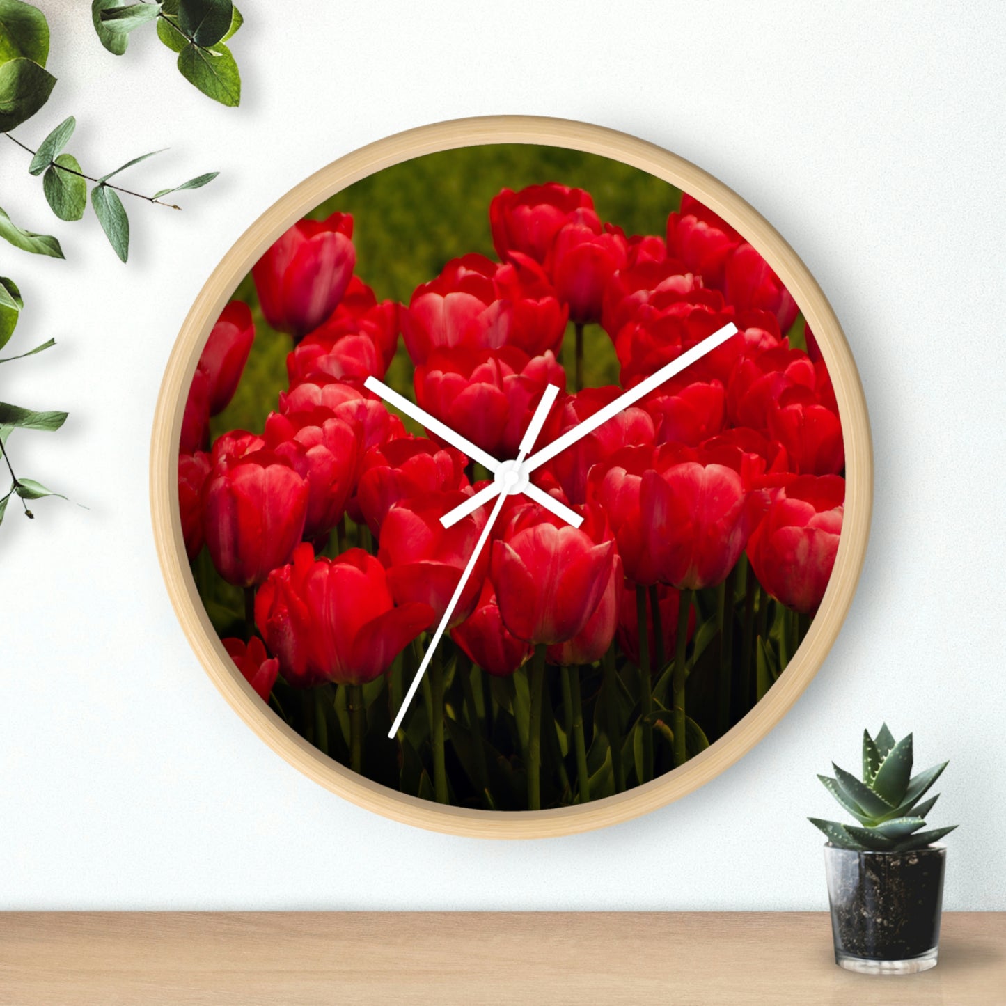 Flowers 21 Wall Clock