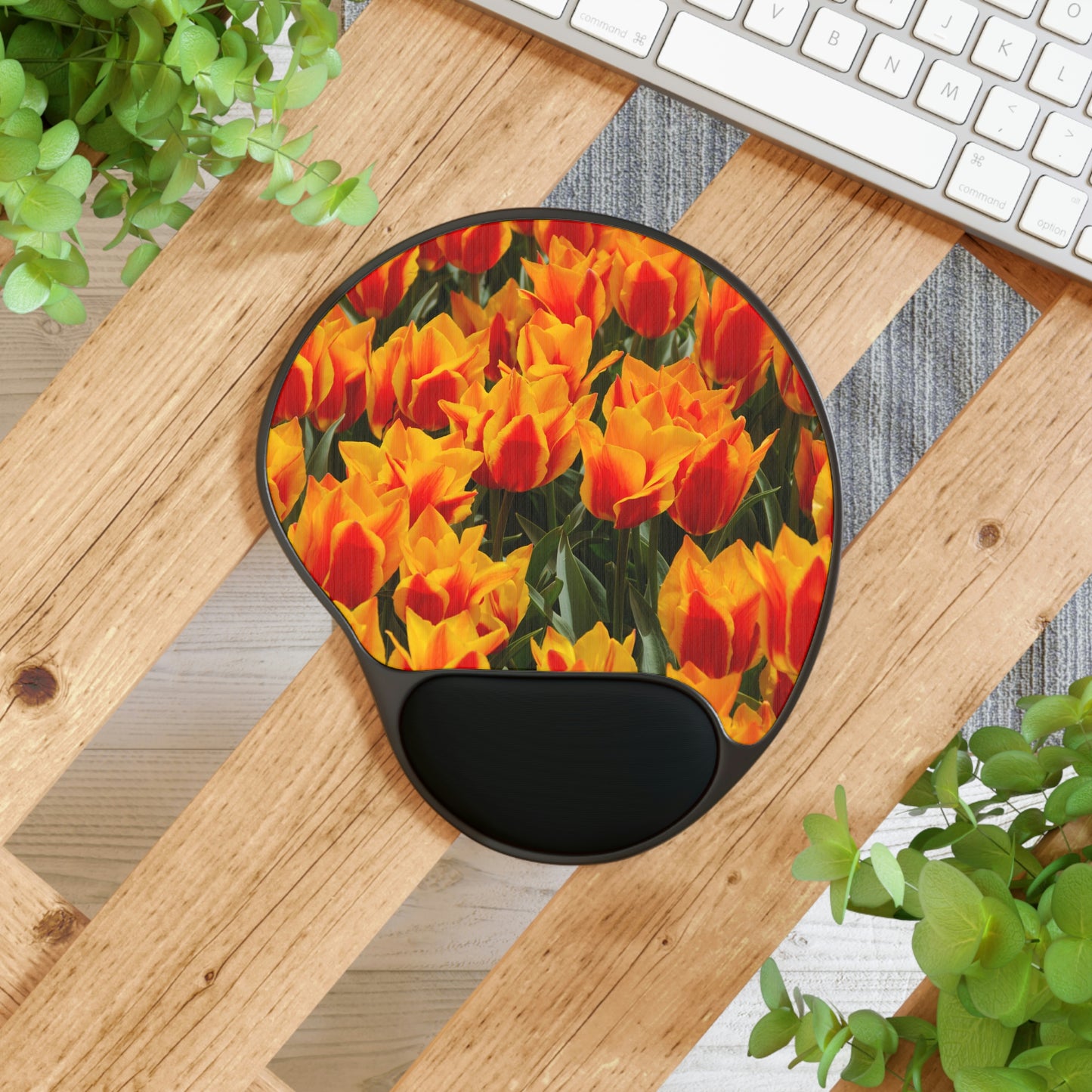 Flowers 18 Mouse Pad With Wrist Rest