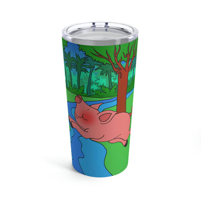 Anansi and the Market Pig! Tumbler 20oz