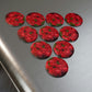 Flowers 22 Button Magnet, Round (1 & 10 pcs)