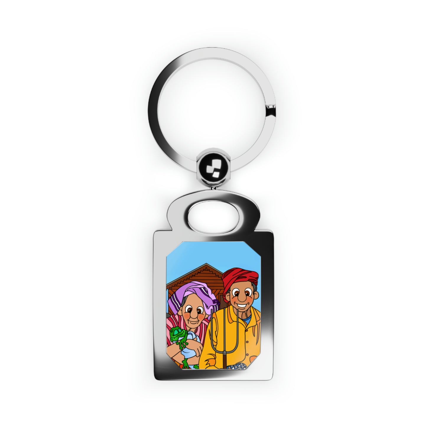 The Frog Princess Rectangle Photo Keyring