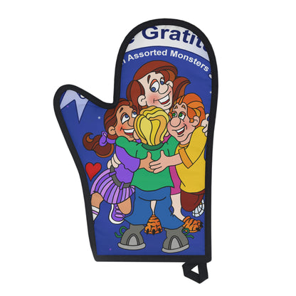 Triple Gratitude with Assorted Monsters Oven Glove