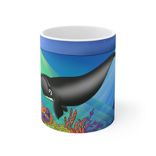 Gray Whale Ceramic Mug 11oz