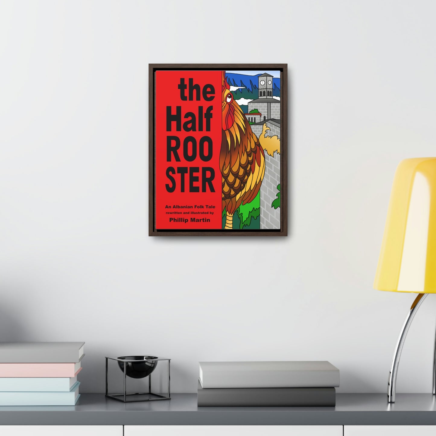 The Half Rooster Gallery Canvas Wraps, Vertical Frame