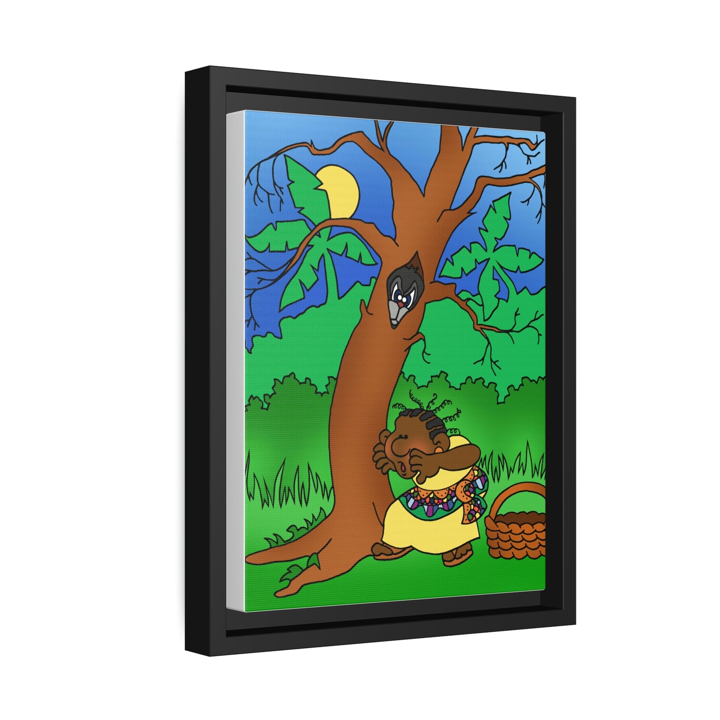 Once Upon West Africa Matte Canvas, Black Frame