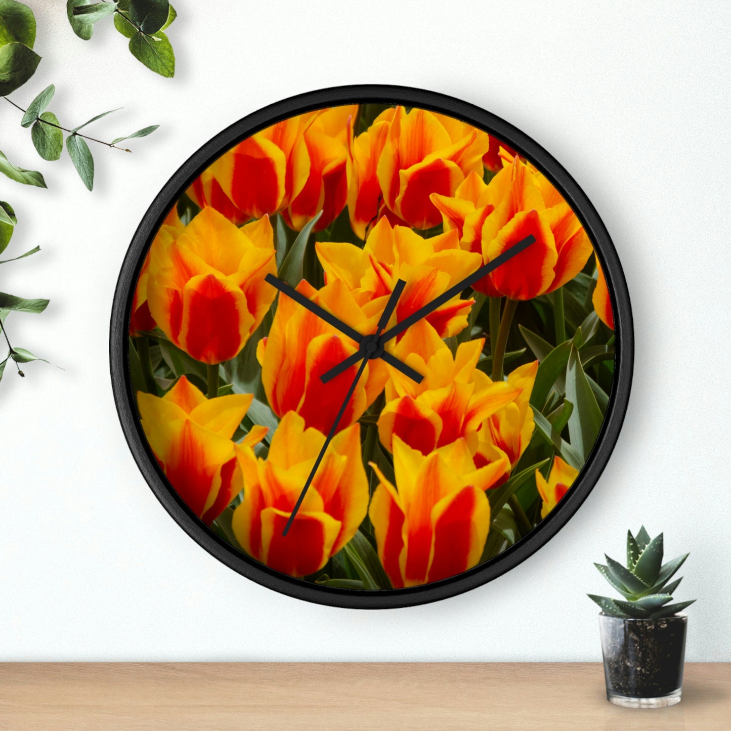 Flowers 18 Wall Clock