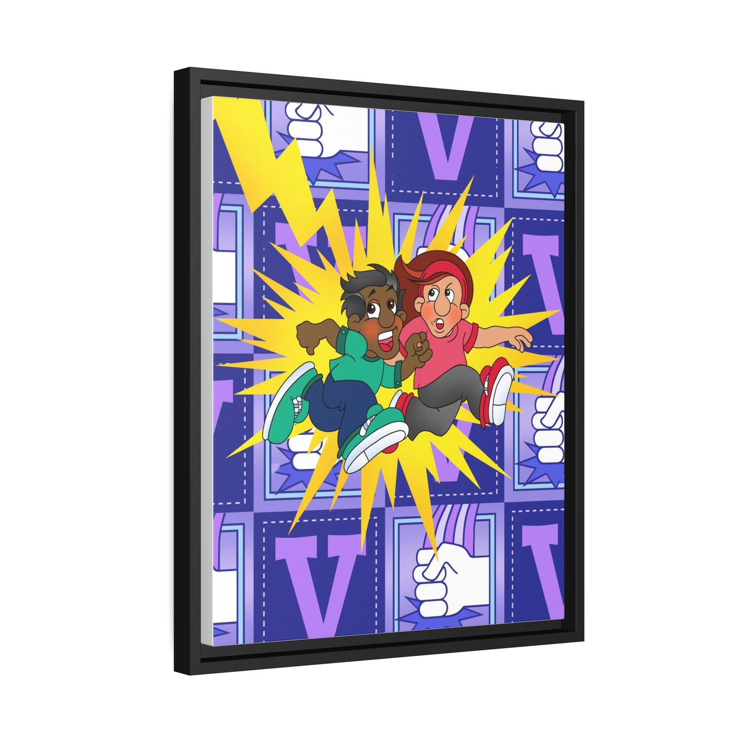 The Bible as Simple as ABC V Matte Canvas, Black Frame