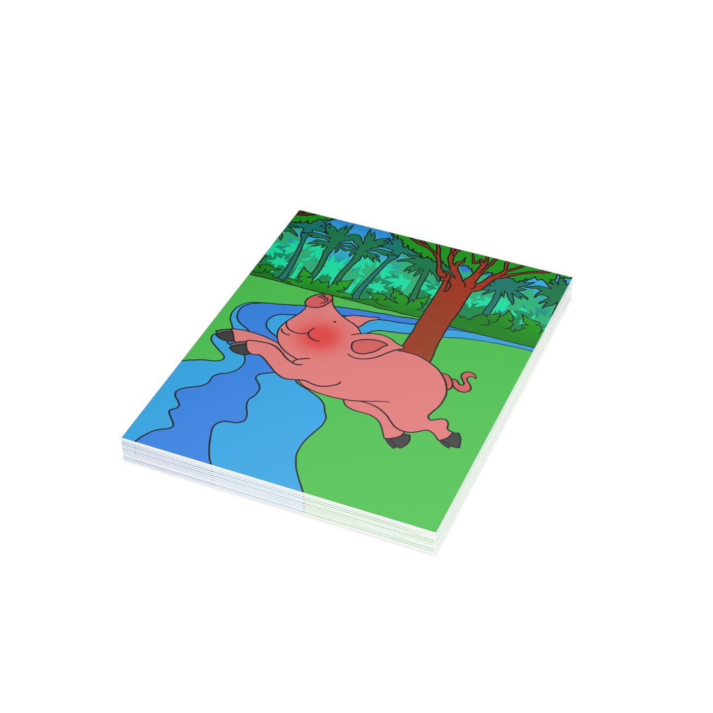 Anansi and the Market Pig! Greeting Cards (1, 10, 30, and 50pcs)