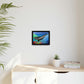 Gray Whale Matte Canvas, Black Frame