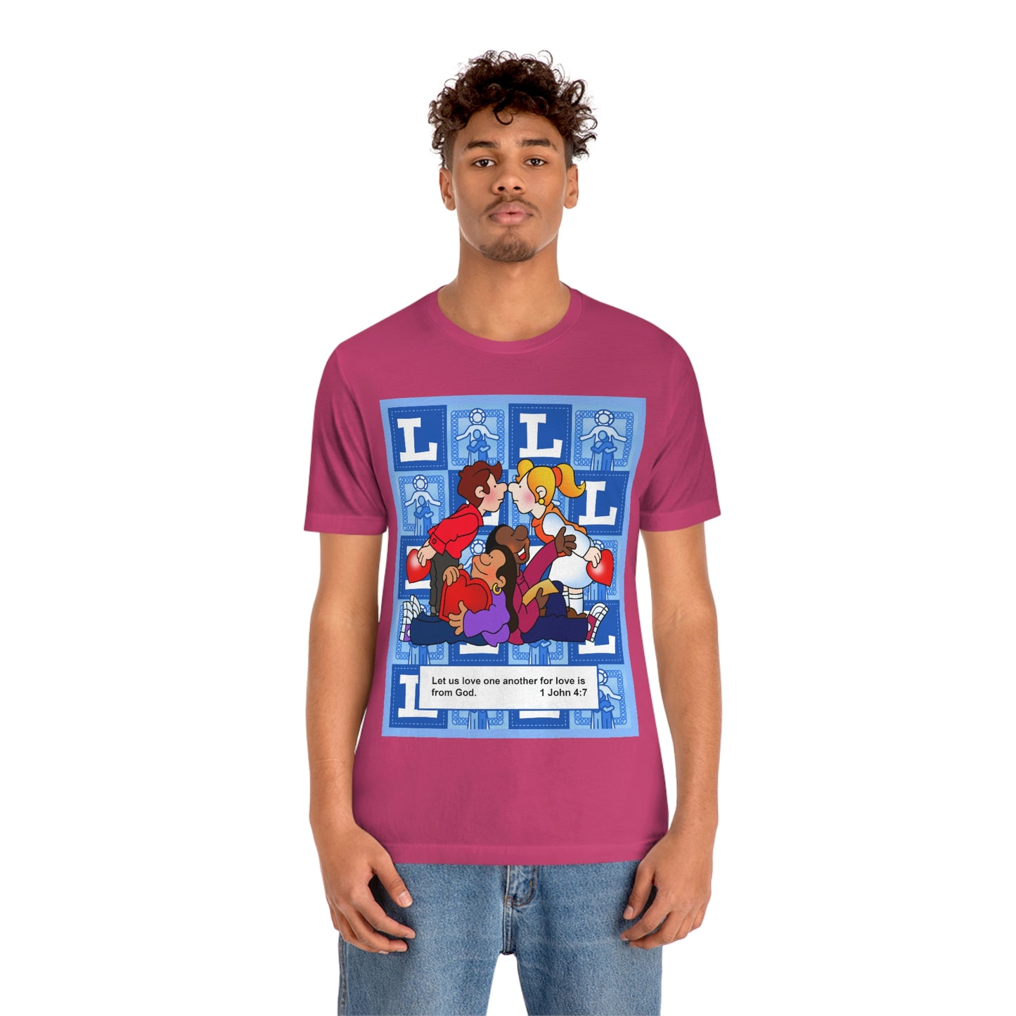 The Bible as Simple as ABC L Unisex Jersey Short Sleeve Tee