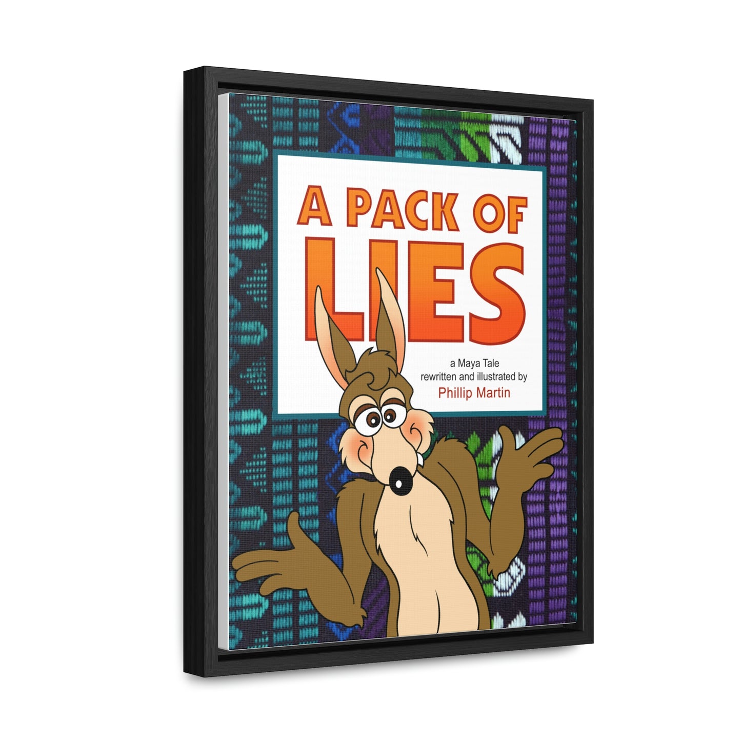 A Pack of Lies Gallery Canvas Wraps, Vertical Frame