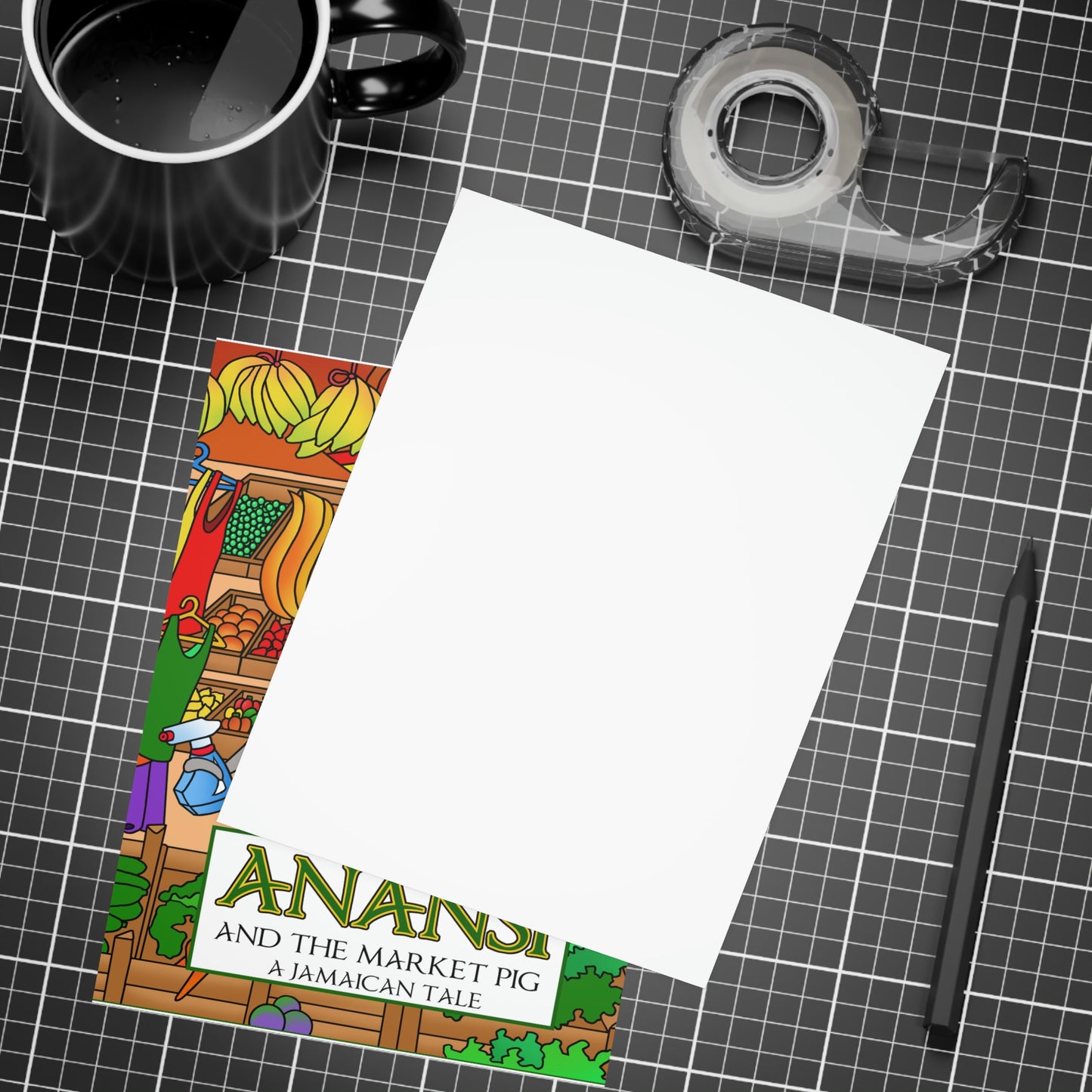 Anansi and the Market Pig Greeting Card Bundles (envelopes not included)