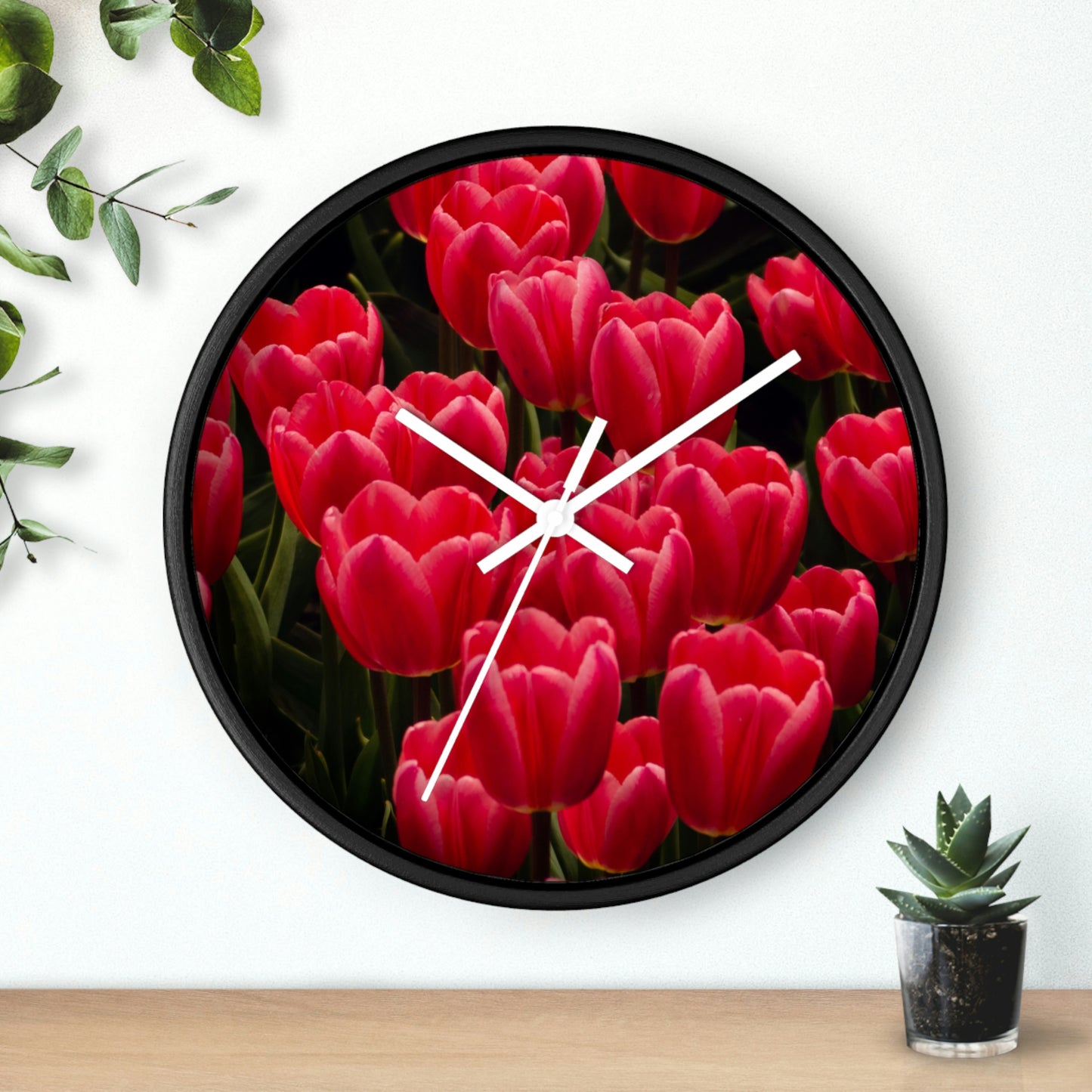 Flowers 24 Wall Clock