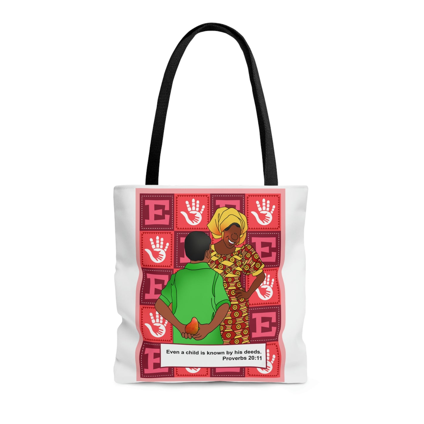 The Bible as Simple as ABC E AOP Tote Bag