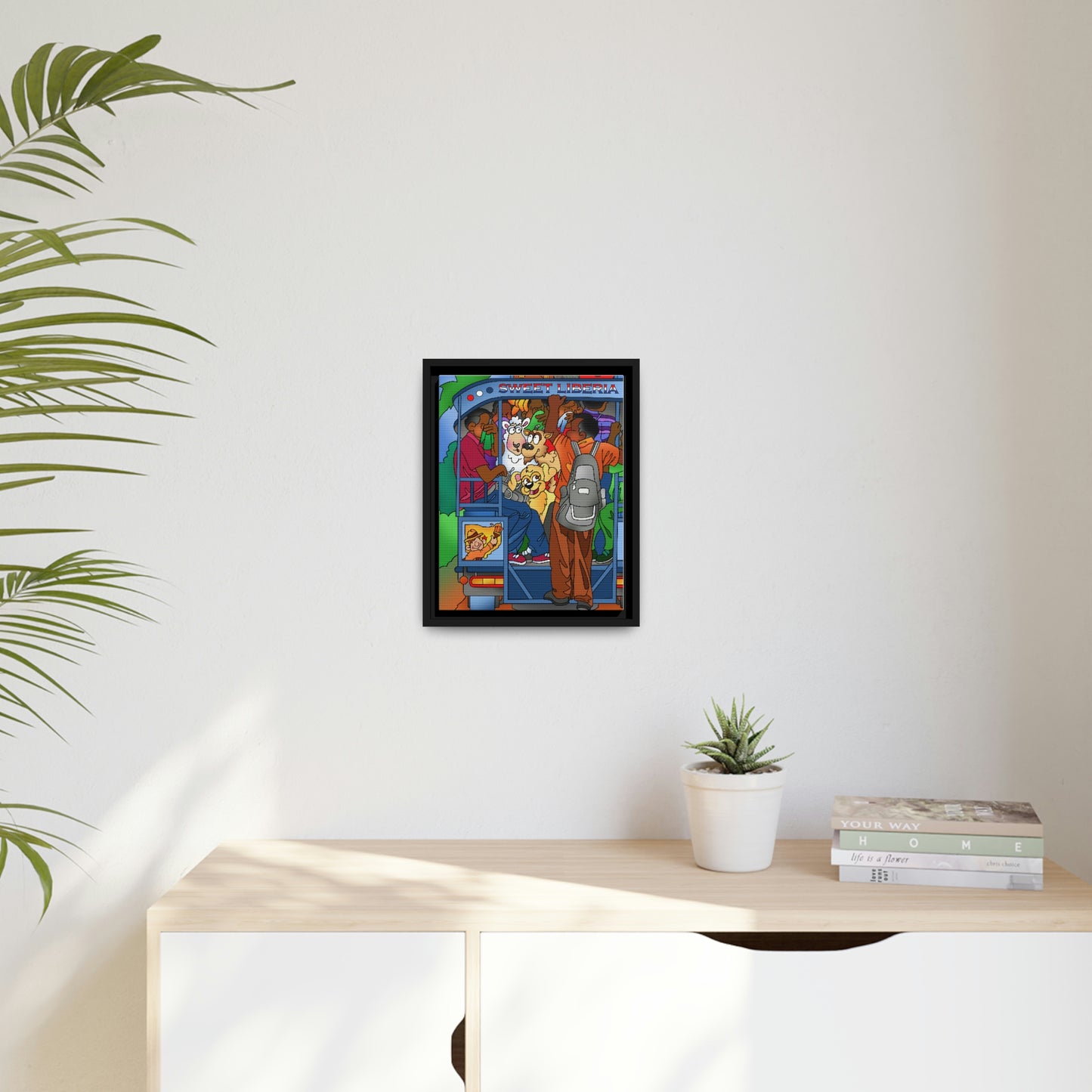 Once Upon West Africa! Matte Canvas, Black Frame