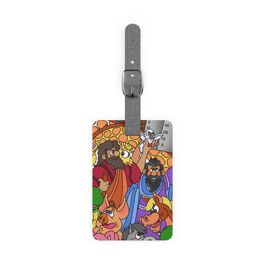 Hark and Harold Angel Sing! Saffiano Polyester Luggage Tag, Rectangle