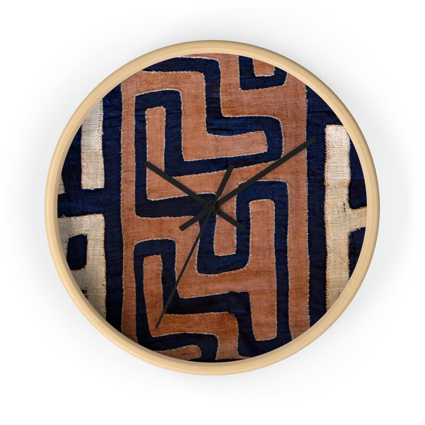 A Show of Hands Fabric Wall Clock