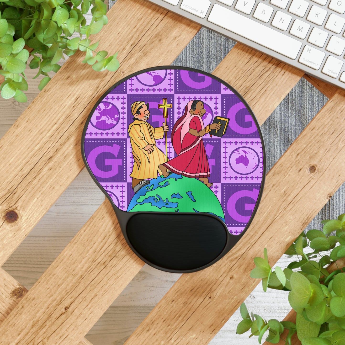 The Bible as Simple as ABC G Mouse Pad With Wrist Rest