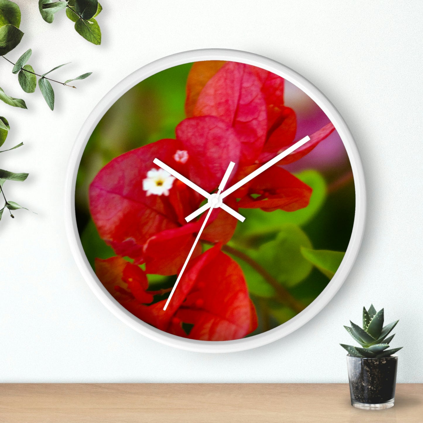 Flowers 28 Wall Clock