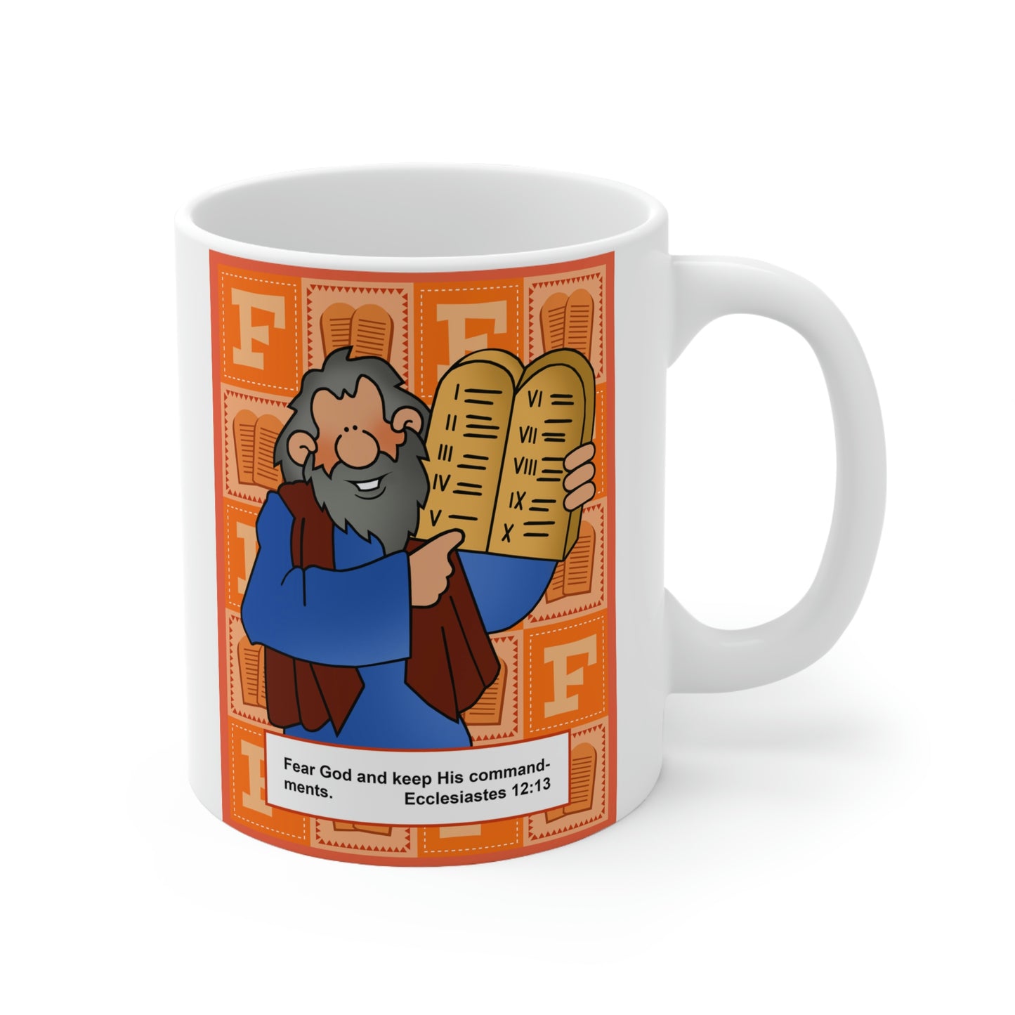 The Bible as Simple as ABC F Ceramic Mug 11oz