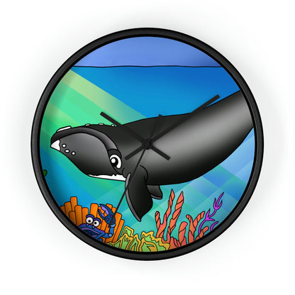 Gray Whale Wall Clock