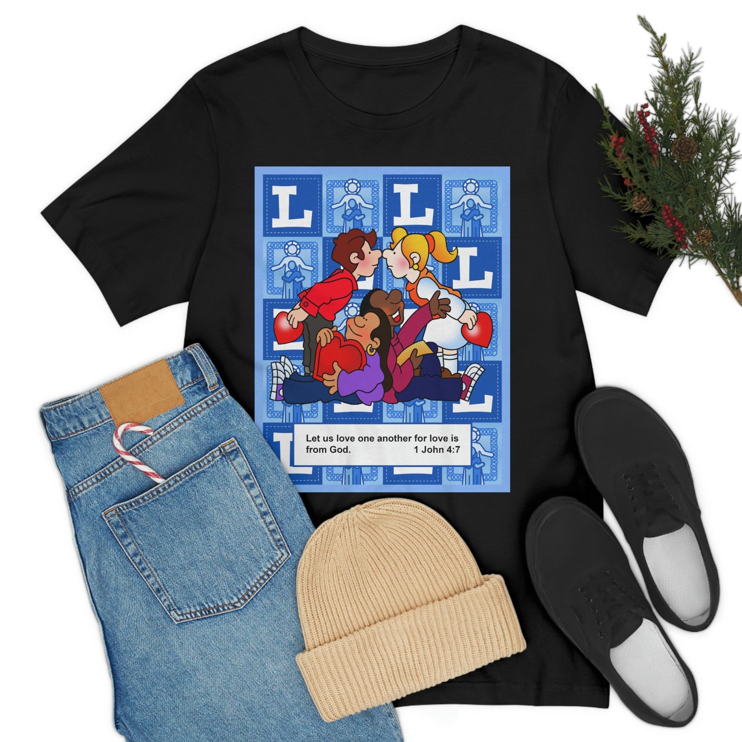 The Bible as Simple as ABC L Unisex Jersey Short Sleeve Tee