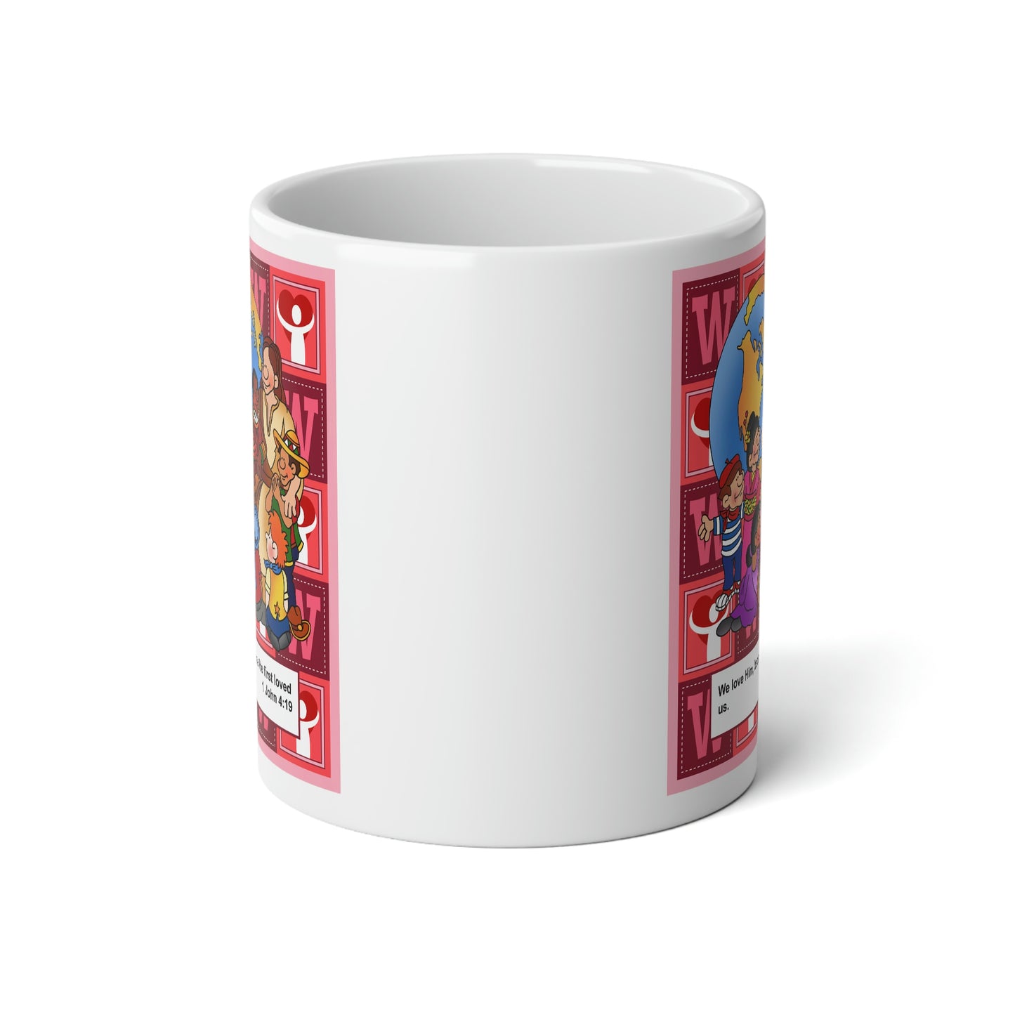 The Bible as Simple as ABC W Jumbo Mug, 20oz