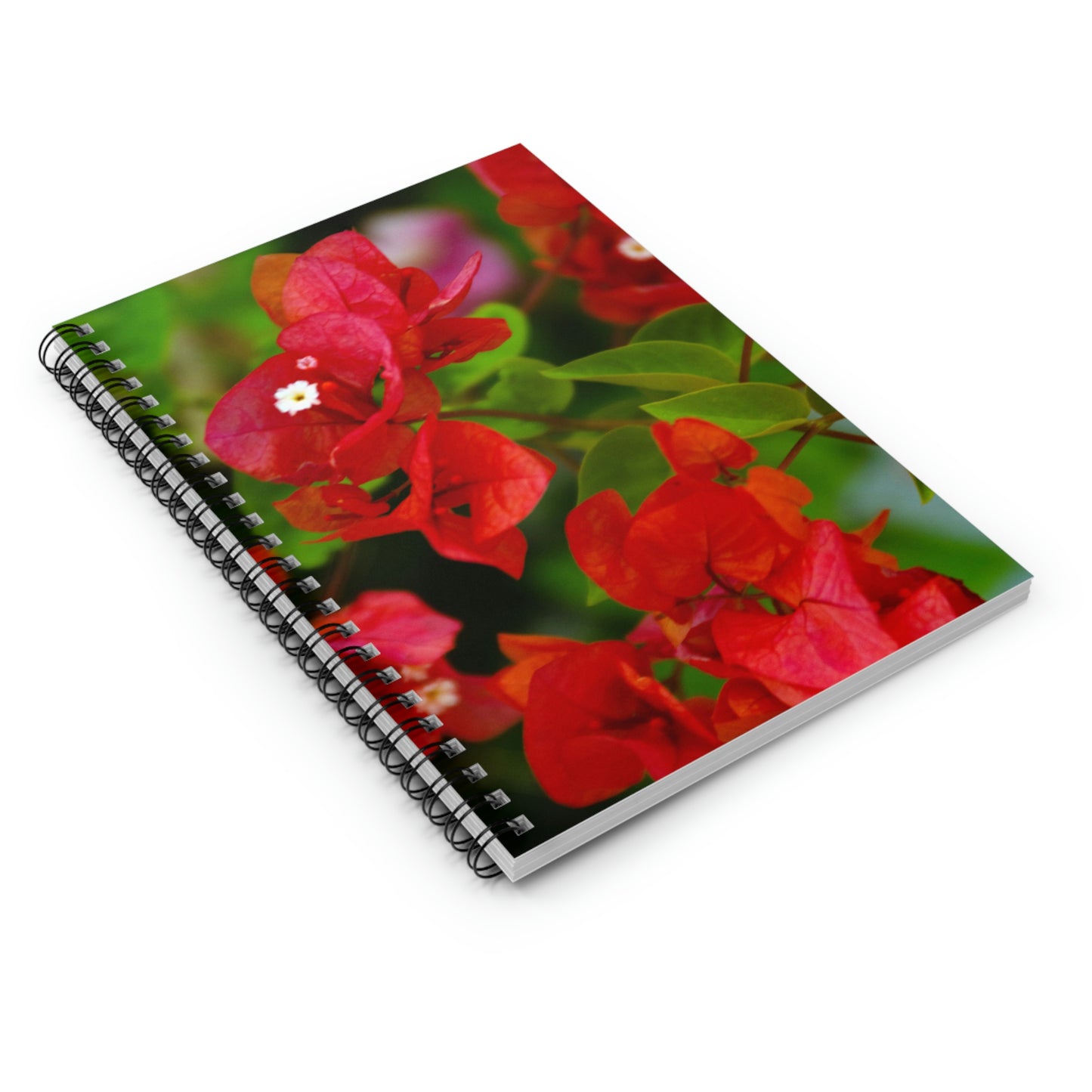 Flowers 28 Spiral Notebook - Ruled Line