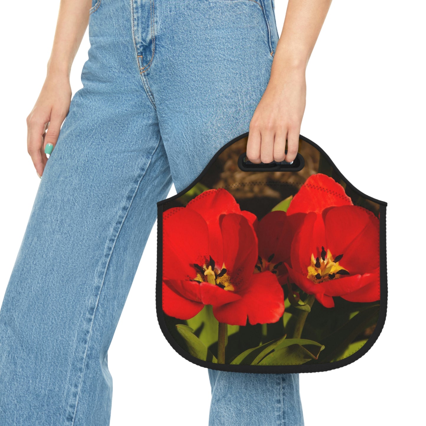 Flowers 06 Neoprene Lunch Bag