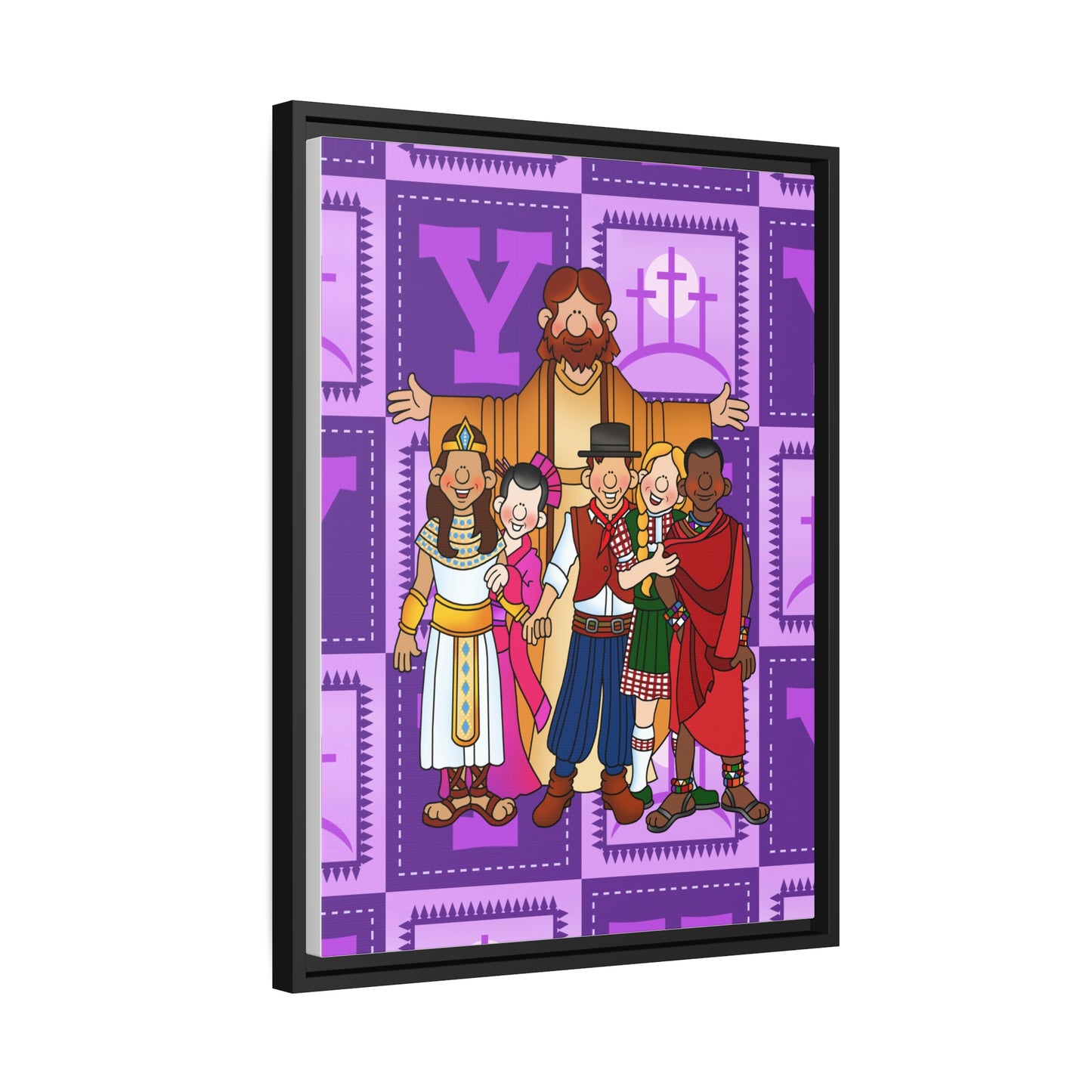 The Bible as Simple as ABC Y Matte Canvas, Black Frame