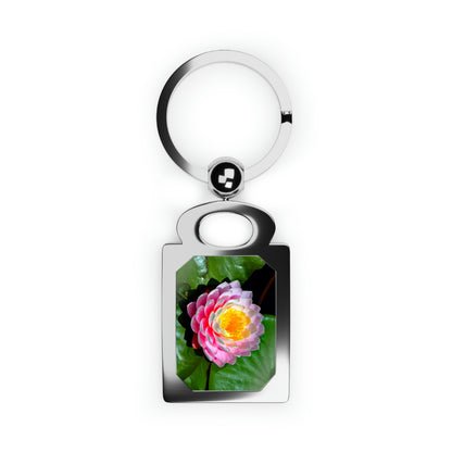 Flowers 25 Rectangle Photo Keyring